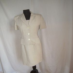 Italian made short sleeve  jacket & no sleve dress